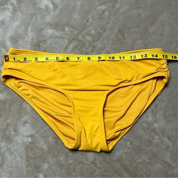 Coco Reef Bikini Bottoms Gold Yellow Gathered Sides Size Medium - Picture 7 of 7